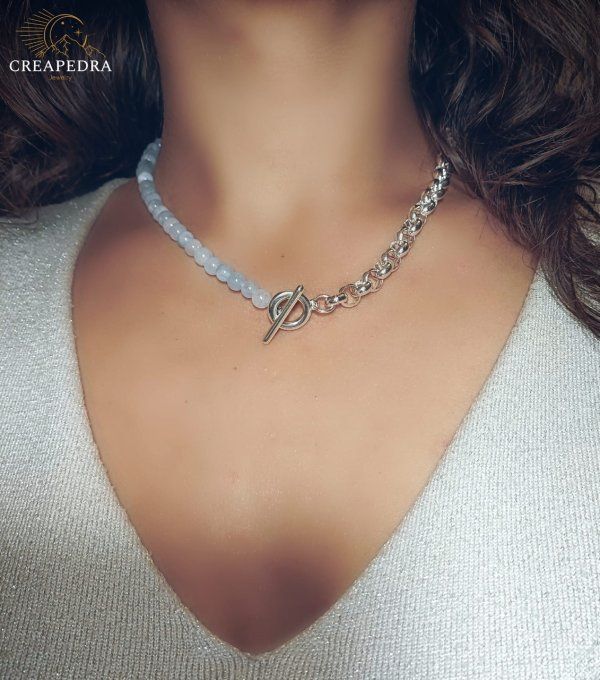 Collier Aurore bleu