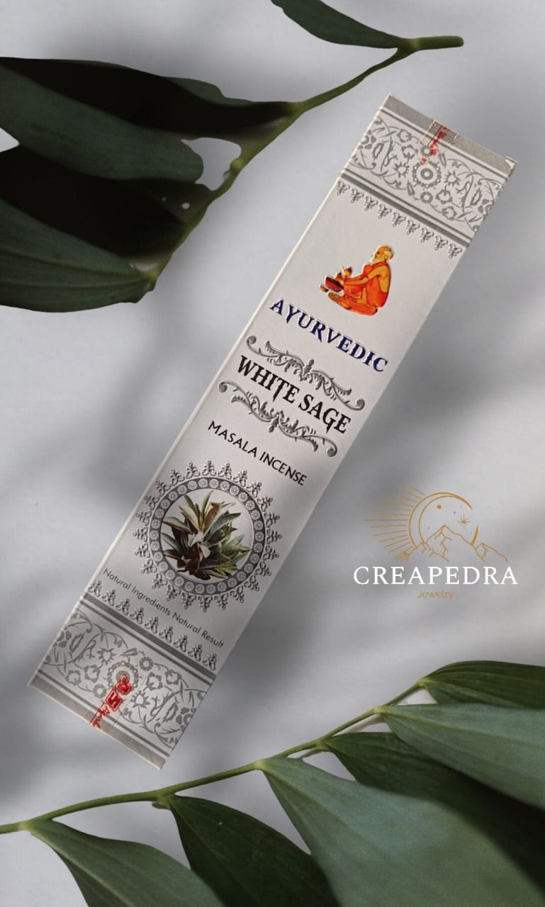 Encens Ayurvedic Sauge Blanche - Creapedra